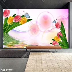 Tranh 3D hoa tulip