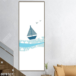 Tranh thuyền trên sóng biển