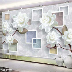 Tranh 3D hoa hồng giả ngọc