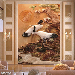 Tranh giaả ngọc đôi Hạc chất lượng cao