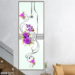 Tranh hoa hồng in kính đẹp