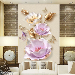 Tranh lụa hoa tulip