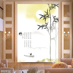 Tranh thư pháp cây trúc