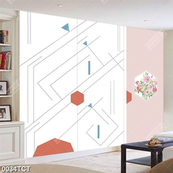 Tranh hoa văn hiện đại in tủ đẹp