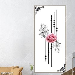 Tranh hoa hồng và hoa văn file vector