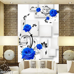 Tranh hoa hồng 3D in tủ đẹp