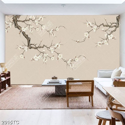 Tranh dán tường hoa mai