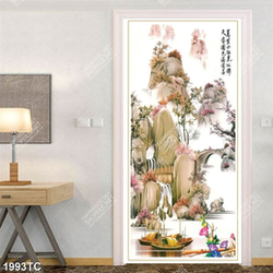 Tranh thư pháp phong cảnh mùa xuân