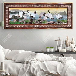 Tranh cửu Hạc phong thủy treo tường