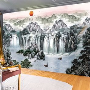 Tranh thác nước in khổ ngang đẹp