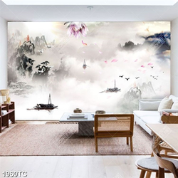 Tranh phong thủy sông nước hữu tình