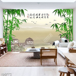 Tranh cây tre và quê hương