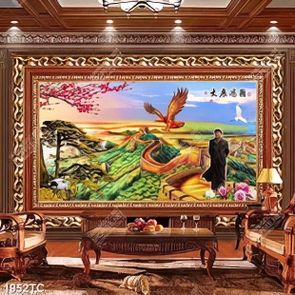 Tranh vạn lý trường thành và lãnh tụ