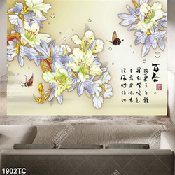 Tranh hoa thư pháp đẹp