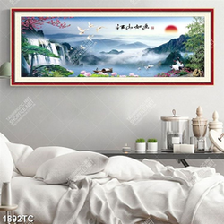 Tranh thác phong thủy mùa xuân