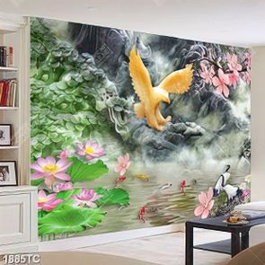 Tranh gỉa ngọc chim Hạc và chim đại bàng