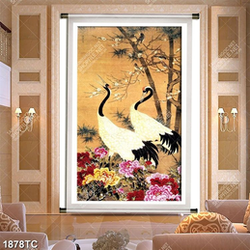 Tranh sơn dầu chim Hạc