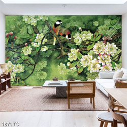 Tranh hoa và đôi uyên ương