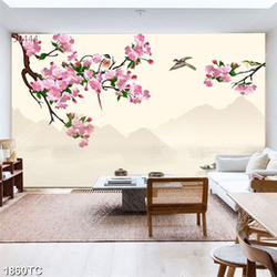 Tranh cành hoa đào