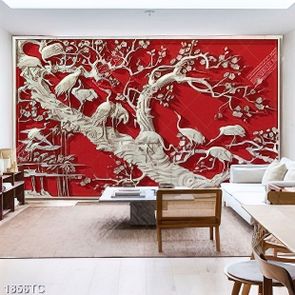 Tranh điêu khắc đàn hạc