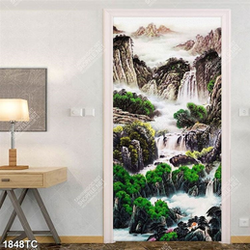 Tranh sơ dầu phong cảnh thác phong thủy