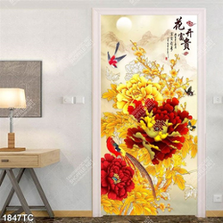 Tranh tài lộc hoa mẫu đơn