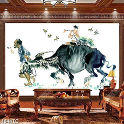 Tranh chú bé cưỡi trâu thổi sáo