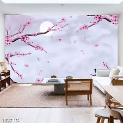 Tranh hoa đào 3D đẹp