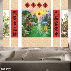 Tranh trang trí phòng thờ phong thủy