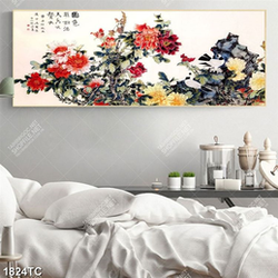 Tranh hoa mẫu đơn phong thủy