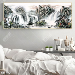 Tranh sơn thủy in khổ ngang