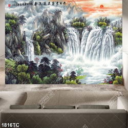 Tranh sơn dầu thác