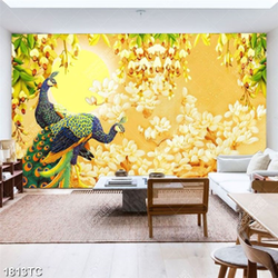 Tranh đôi công và hoa mộc lan