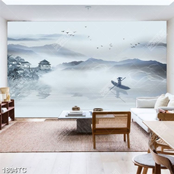 Tranh thủy mặc khổ ngang