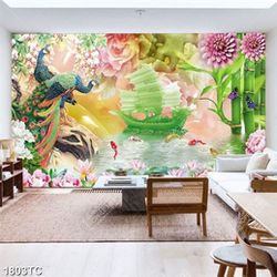 Tranh thuận buồm xuôi gió và chim công