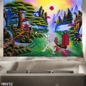 Tranh phong thủy sơn dầu