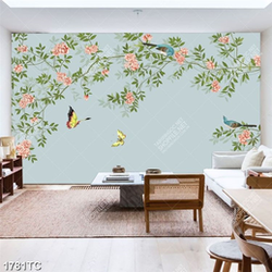 Tranh hoa dán tường