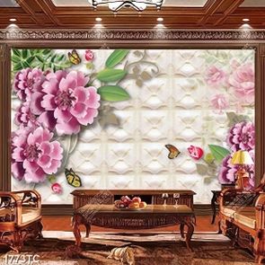 Tranh hoa 3D dán tường đẹp