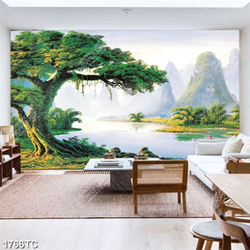 Tranh sơn dầu phong cảnh quê hương