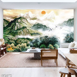 Tranh sơn dầu núi