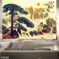 Tranh sơn dầu cây tùng