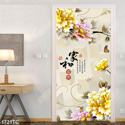 Tranh tài lộc thư pháp hoa mộc lan