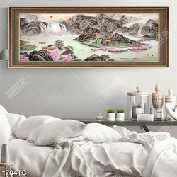 Tranh sơn dầu thác nước