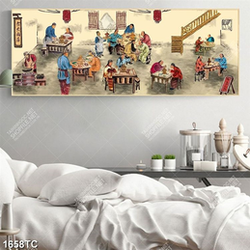 Tranh cảnh quán ăn trung hoa