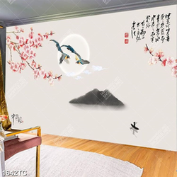 Tranh đôi chim và mùa xuân