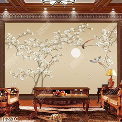 Tranh chim và hoa mộc lan