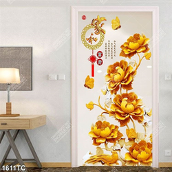 Tranh điêu khắc hoa mẫu đơn gỗ