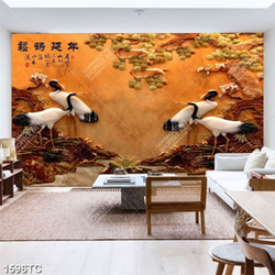 Tranh chim Hạc giả ngọc