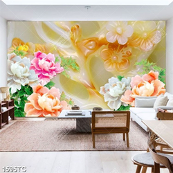 Tranh hoa mẫu đơn giả ngọc chất lượng cao