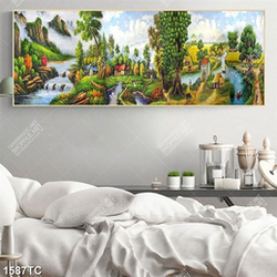 Tranh sơn dầu làng quê